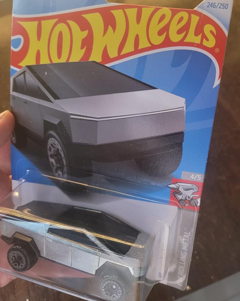 Detailed View of Hot Wheels 2024 Tesla Cybertruck