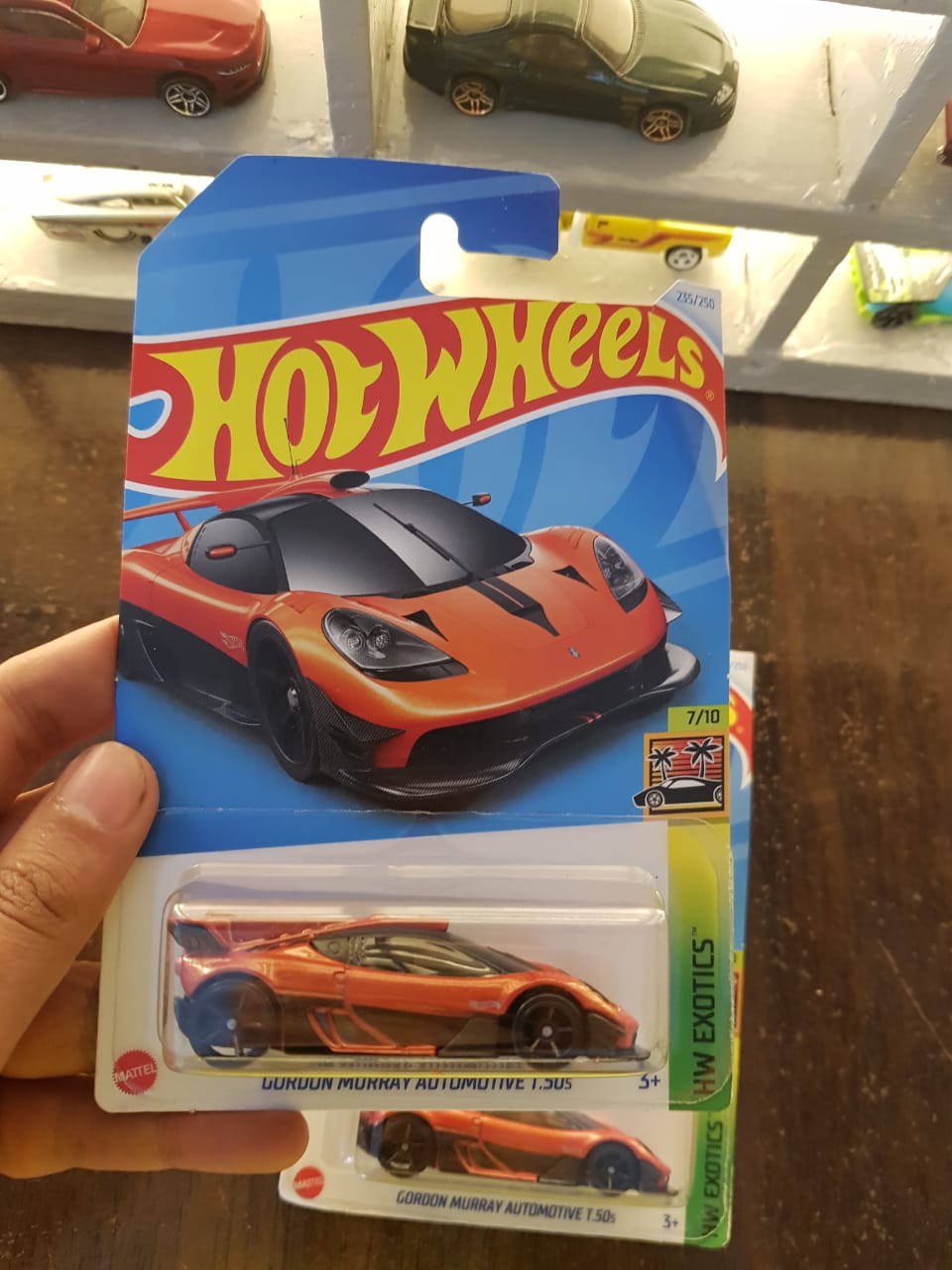 Front view of Hot Wheels Gordon Murray T.50s Niki Lauda die-cast model