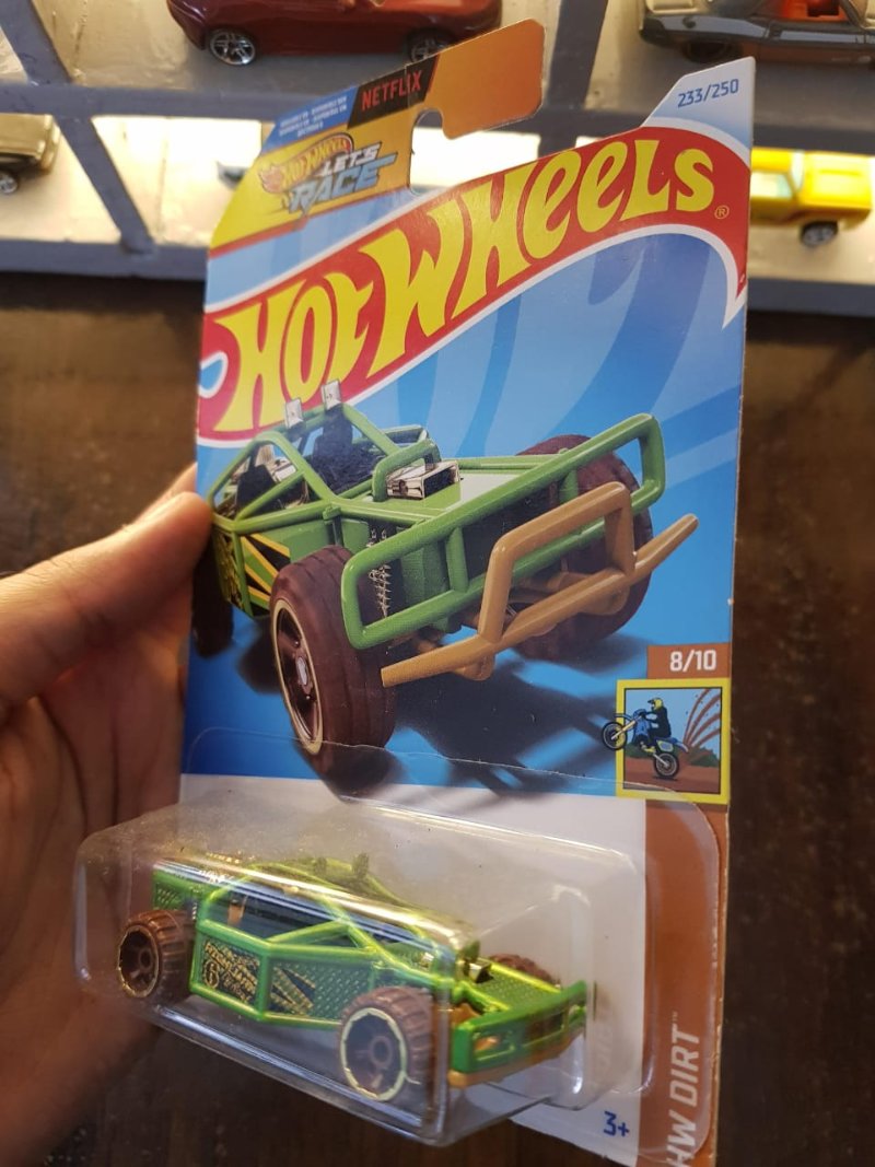 Angled view of Hot Wheels HW Roll Cage die-cast model