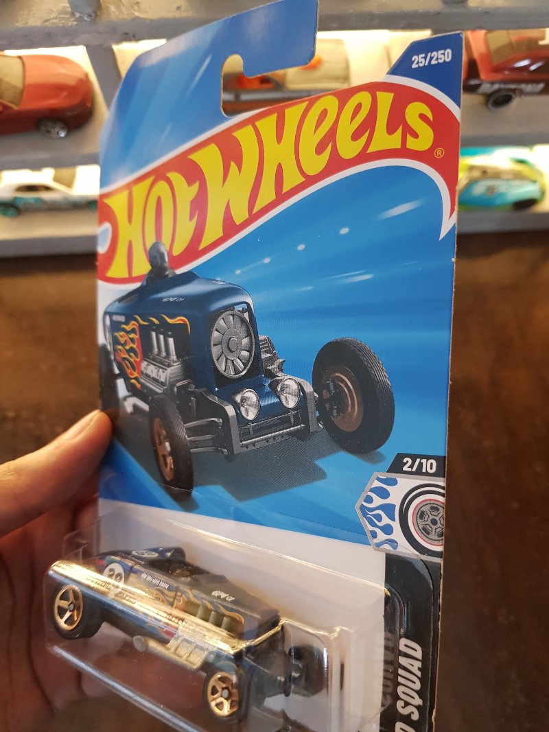 Angled view of Hot Wheels Max Steel A Case die-cast model