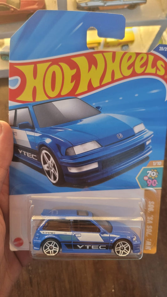 Hot Wheels Mainline 1990 Honda Civic EF in original packaging