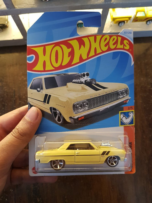 Front view of Hot Wheels '64 Chevy Chevelle SS 55 die-cast car