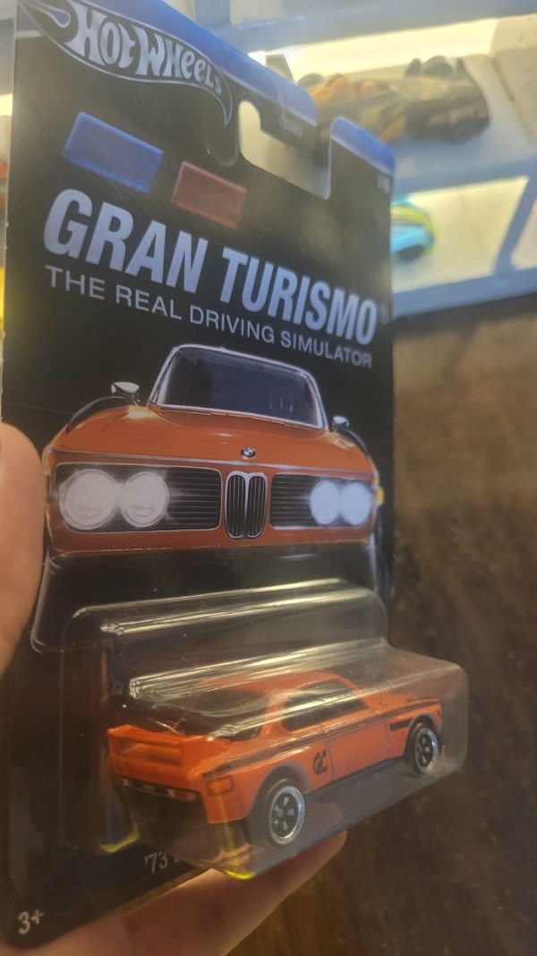 Rear view of Hot Wheels ’73 BMW 3.0 CSL Race Car Die-Cast