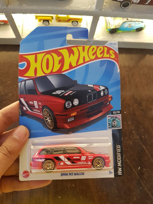 Front view of Hot Wheels BMW M3 Wagon die-cast model