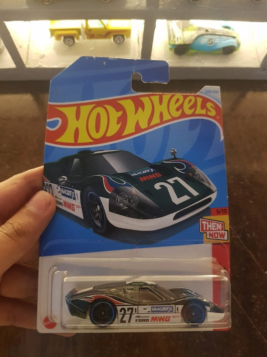 Front view of Hot Wheels Ford GT40 Mk IV die-cast model car