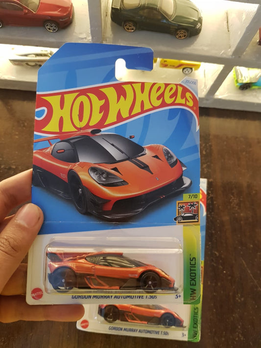 Front view of Hot Wheels Gordon Murray T.50s Niki Lauda die-cast model