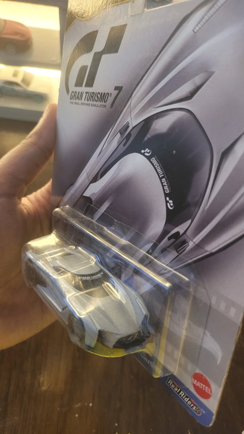 Front view of Hot Wheels Gran Turismo 7 Nissan Concept 2020 Vision Die-Cast Model