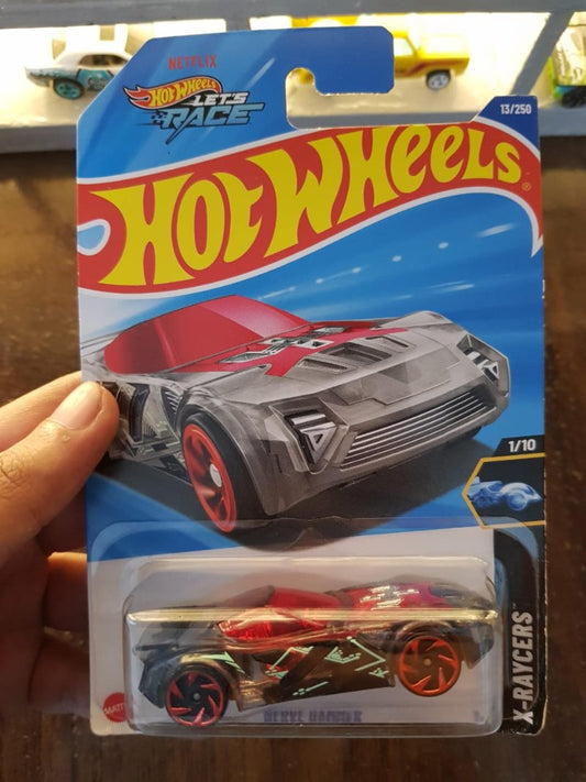 Hot Wheels Mainline Nerve Hammer front view showcasing aerodynamic design