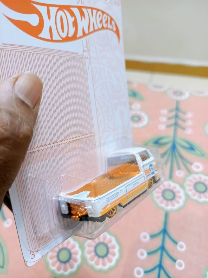 Rear view of Hot Wheels 52nd Anniversary Volkswagen T2 Pickup