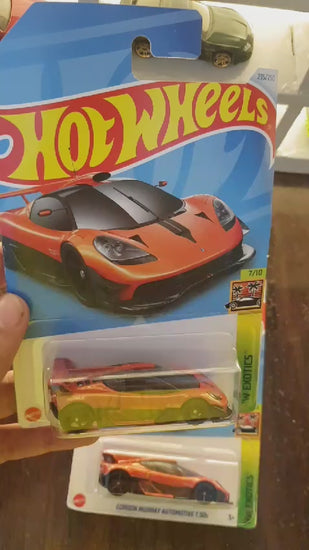 Showcase of Hot Wheels Gordon Murray T.50s Niki Lauda collectible car