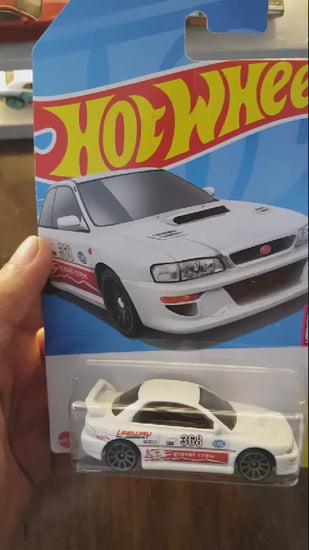 Showcase of Hot Wheels '98 Subaru Impreza 22B-STi Version die-cast model