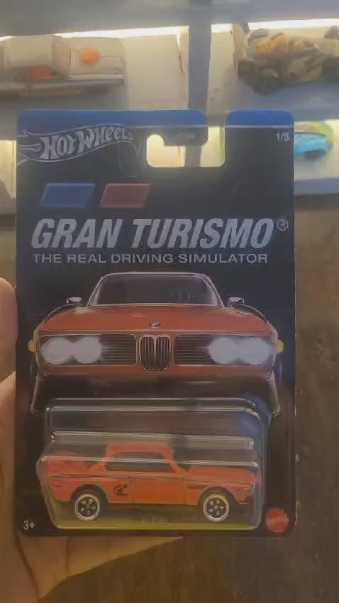 Showcase of Hot Wheels Gran Turismo ’73 BMW 3.0 CSL Race Car Die-Cast
