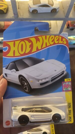 Front view of Hot Wheels 1990 Acura NSX Q Case die-cast model
