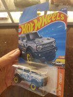 Angled view of Hot Wheels 2021 Ford Bronco die-cast SUV