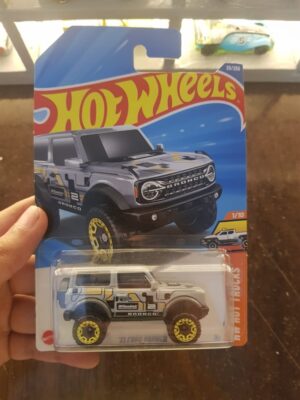 Front view of Hot Wheels 2021 Ford Bronco die-cast SUV