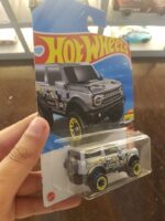 Rear view of Hot Wheels 2021 Ford Bronco die-cast vehicle