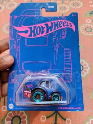 Display of Hot Wheels 54th Anniversary ’70 Volkswagen Baja Bug Die-Cast