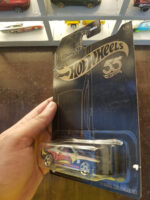Angled view of Hot Wheels 55th Anniversary Edition '15 Dodge Challenger SRT die-cast model