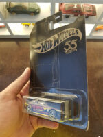Angled view of Hot Wheels 55th Anniversary Edition '96 Nissan 180SX Type X die-cast model