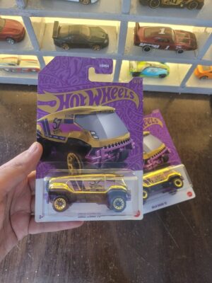 Hot Wheels 57th Anniversary Edition Baja Bison TS displayed in collector’s case