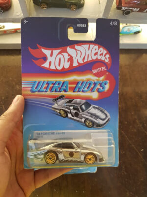 Front view of Hot Wheels Ultra Hots '78 Porsche 935 die-cast model
