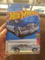 Front view of Hot Wheels 82 Cadillac Seville die-cast model car