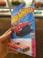 Angled view of the Hot Wheels '82 Toyota Supra collectible car