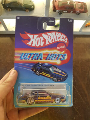 Front view of Hot Wheels Ultra Hots '86 Ford Thunderbird Pro Stock die-cast model