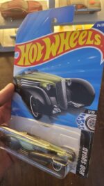 Angled view of Hot Wheels Mainline Custom Cadillac Fleetwood model