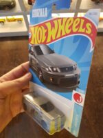 Angled view of Hot Wheels Godzilla Nissan Skyline GT-R collectible car