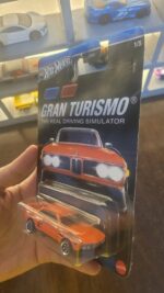 Front view of Hot Wheels Gran Turismo ’73 BMW 3.0 CSL Race Car Die-Cast Model