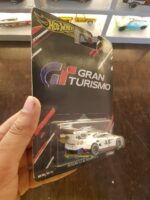 Rear view of Hot Wheels Premium Pop Culture Nissan GT-R Nismo GT3 die-cast model