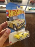 Rear view of Hot Wheels Honda S800 Racing die-cast model