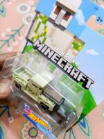 Top view of Hot Wheels Minecraft Iron Golem Character Car Die-Cast