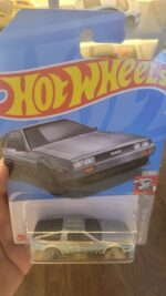 Display of Hot Wheels Mainline DMC DeLorean Treasure Hunt Edition