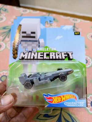 Hot Wheels Minecraft Skeleton Character Car Die-Cast Collectible