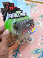 Rear view of Hot Wheels Minecraft Spider Character Car