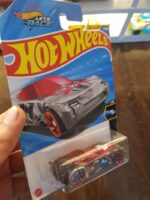 Rear view of Hot Wheels Mainline Nerve Hammer collectible car