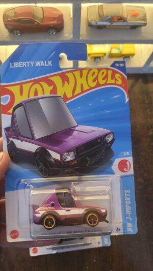 Front view of Hot Wheels Nissan Skyline 2000GT-R LBWK Tooned die-cast car