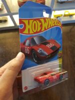 Rear view of Hot Wheels Porsche 904 Carrera GTS die-cast model
