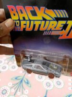 Top view of Hot Wheels Back to the Future III Time Machine '50s Version Die-Cast