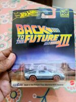 Detailed view of Hot Wheels Back to the Future III Time Machine '50s Version Model