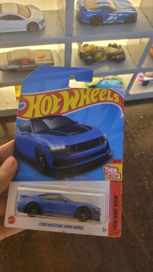 Close-Up of Hot Wheels Q Case Ford Mustang Dark Horse Detailing