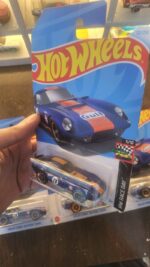 Angled view of Hot Wheels Mainline Shelby Cobra Daytona Coupe collectible