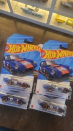 Top view of Hot Wheels Mainline Shelby Cobra Daytona Coupe collectible