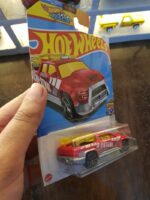 Rear view of Hot Wheels Surf Duty beach patrol collectible car