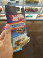 Rear view of Hot Wheels Ultra Hots Toyota AE86 Sprinter Trueno die-cast vehicle