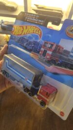 Front view of Hot Wheels Track Fleet Transformers Optimus Prime Die-Cast Model