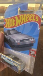 Front View of Hot Wheels Treasure Hunt DMC DeLorean Die-Cast Car
