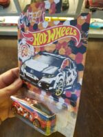 Angled view of Hot Wheels Urban Camo '16 Honda Civic Type R collectible car